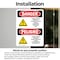 Signmission Formaldehyde Irritant Hazard Bilingual Danger Sign, Vinyl Decal, 7in W x 10in L, 2PK OS-2PACK-DS-D-710-VS-1266 - alternate 2